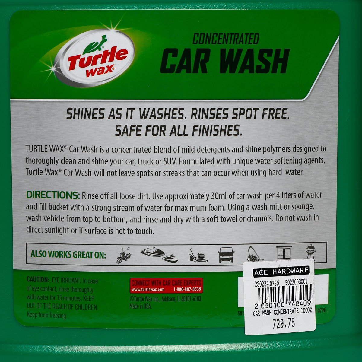 TURTLE WAX 4L Car Wash Concentrate
