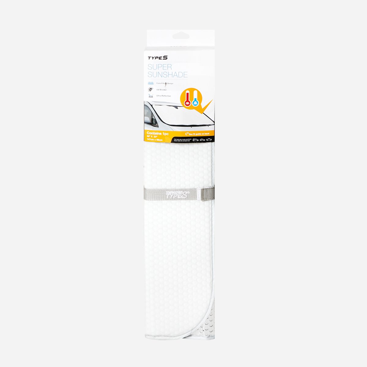 TYPE S Sunshade Super White & Silver