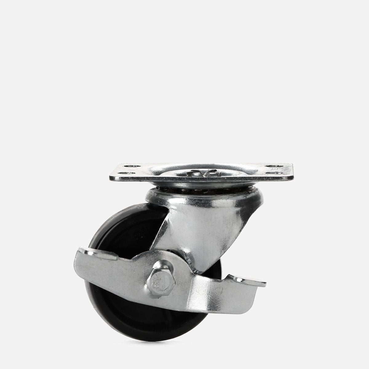VIKING 2" Caster Swivel Brake Transport Black Nylon