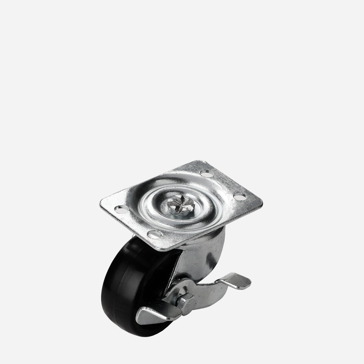 VIKING 2" Caster Swivel Brake Transport Black Nylon