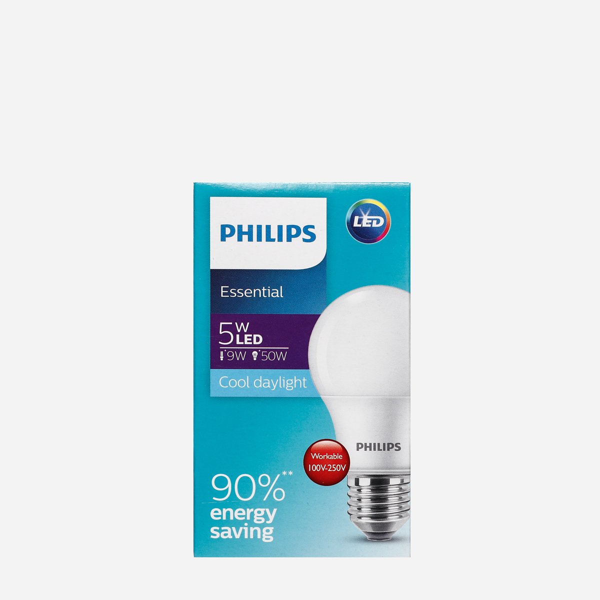 PHILIPS LED Bulb 5W Daylight 6500K A60 Ess
