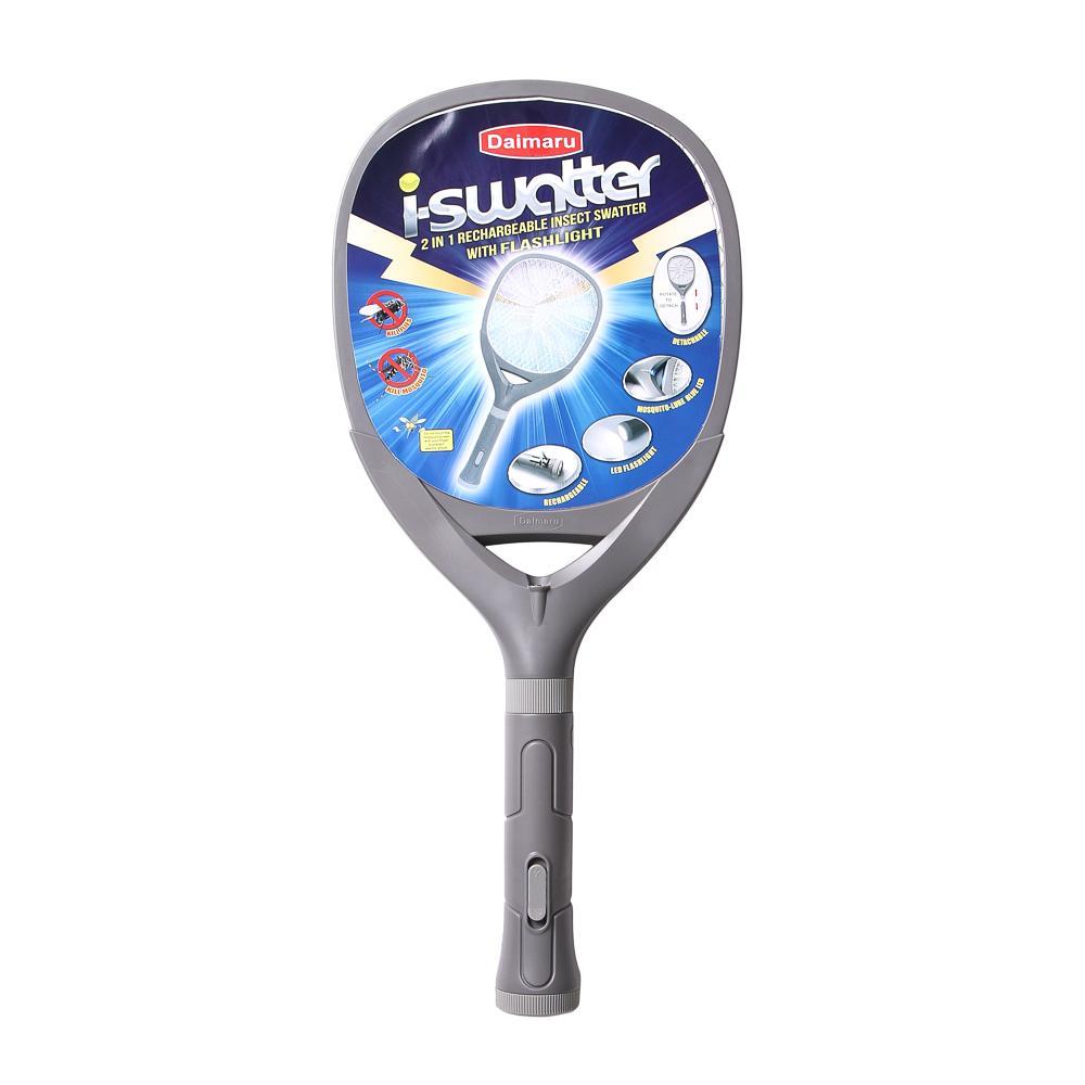 DAIMARU iSwatter 2-in-1 Rechargeable Insect Swatter with Flash Light
