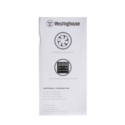 WESTINGHOUSE 8" Exhaust Fan (WSEFAB20A)