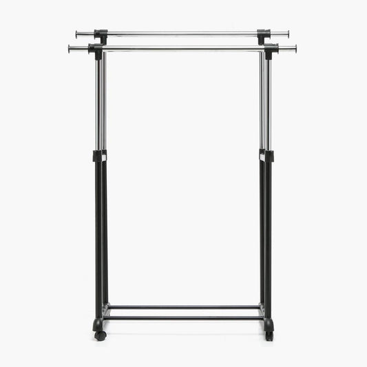 LIVING MASTER Mobile Clothes Double Rack