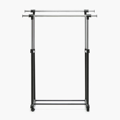 LIVING MASTER Mobile Clothes Double Rack