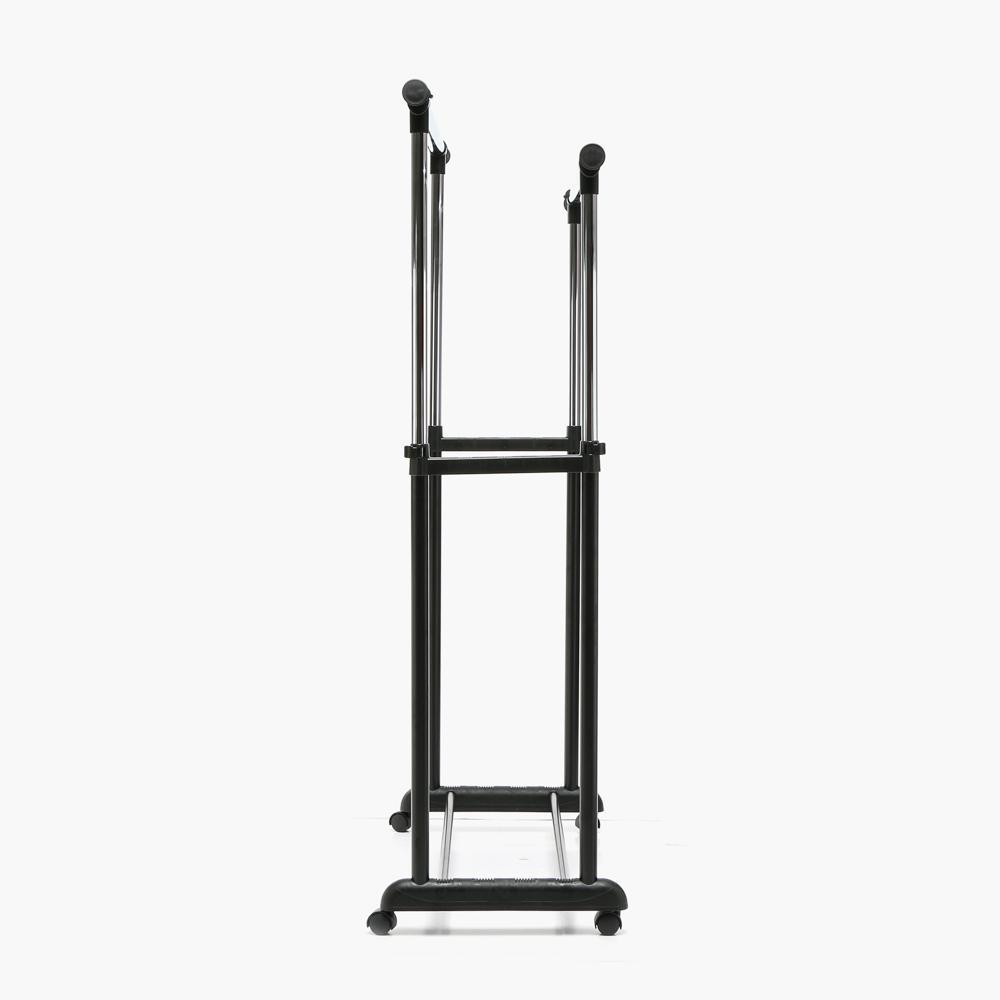 LIVING MASTER Mobile Clothes Double Rack