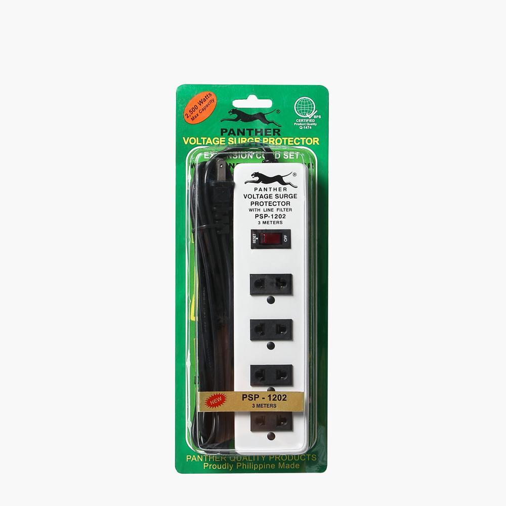PANTHER 3m Surge Protector with Ground (PSP-1202)