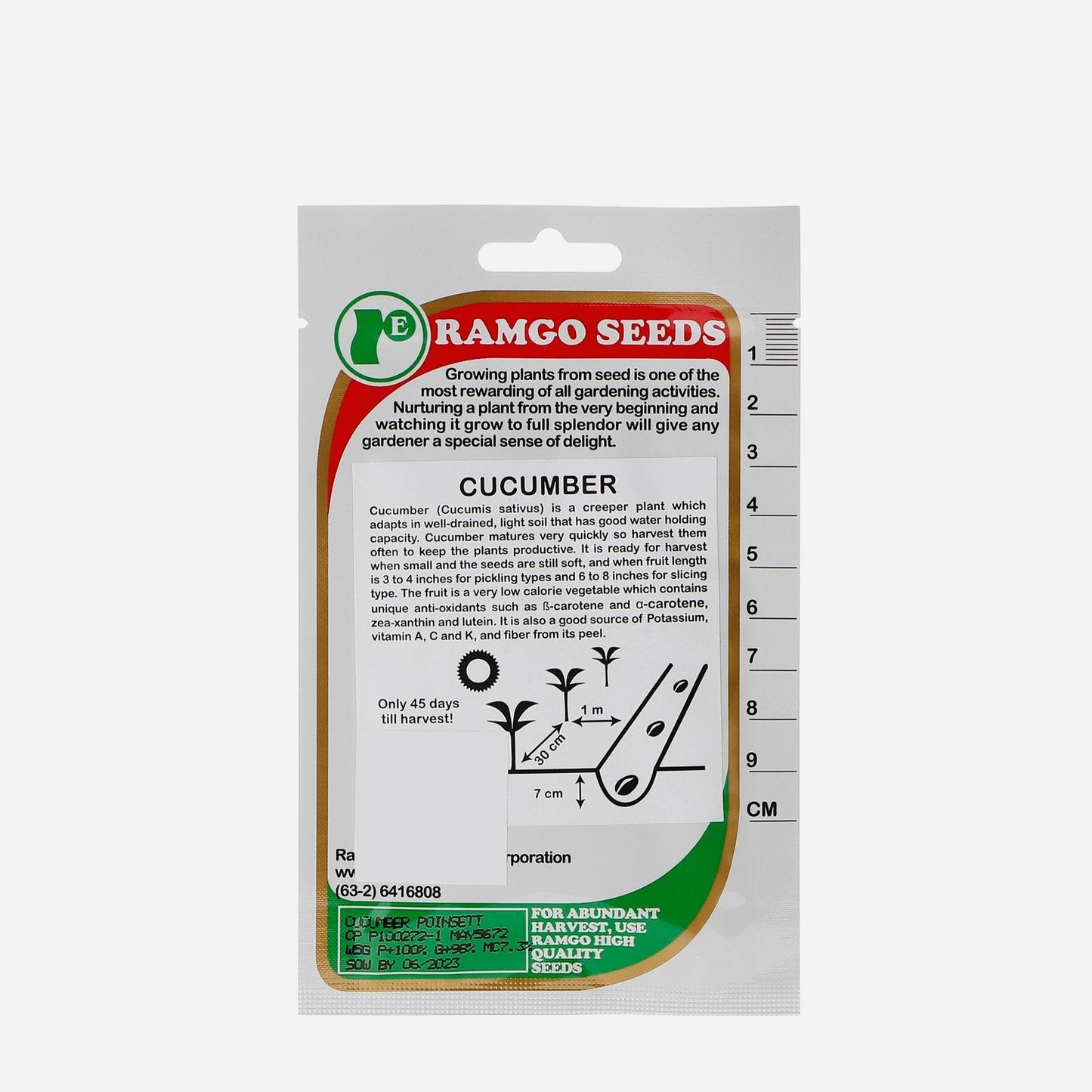 RAMGO Cucumber Poinsett Seeds