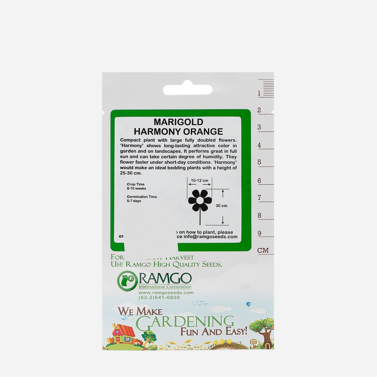 RAMGO Marigold Hybrid Harmony Orange Seeds