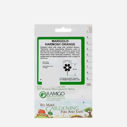 RAMGO Marigold Hybrid Harmony Orange Seeds