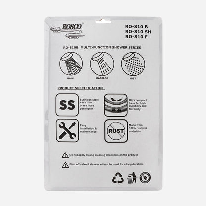 ROSCO Multifunction Telephone Shower with Stainless Hose (RO-810B)