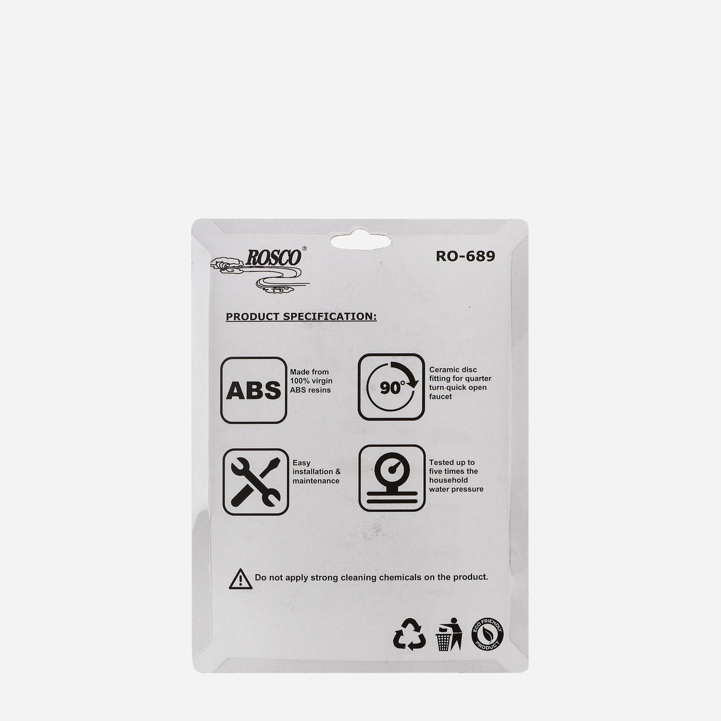 ROSCO ABS Valve Faucet - White (RO-689)