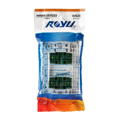 ROYU Wide Series 2-Gang Outlet