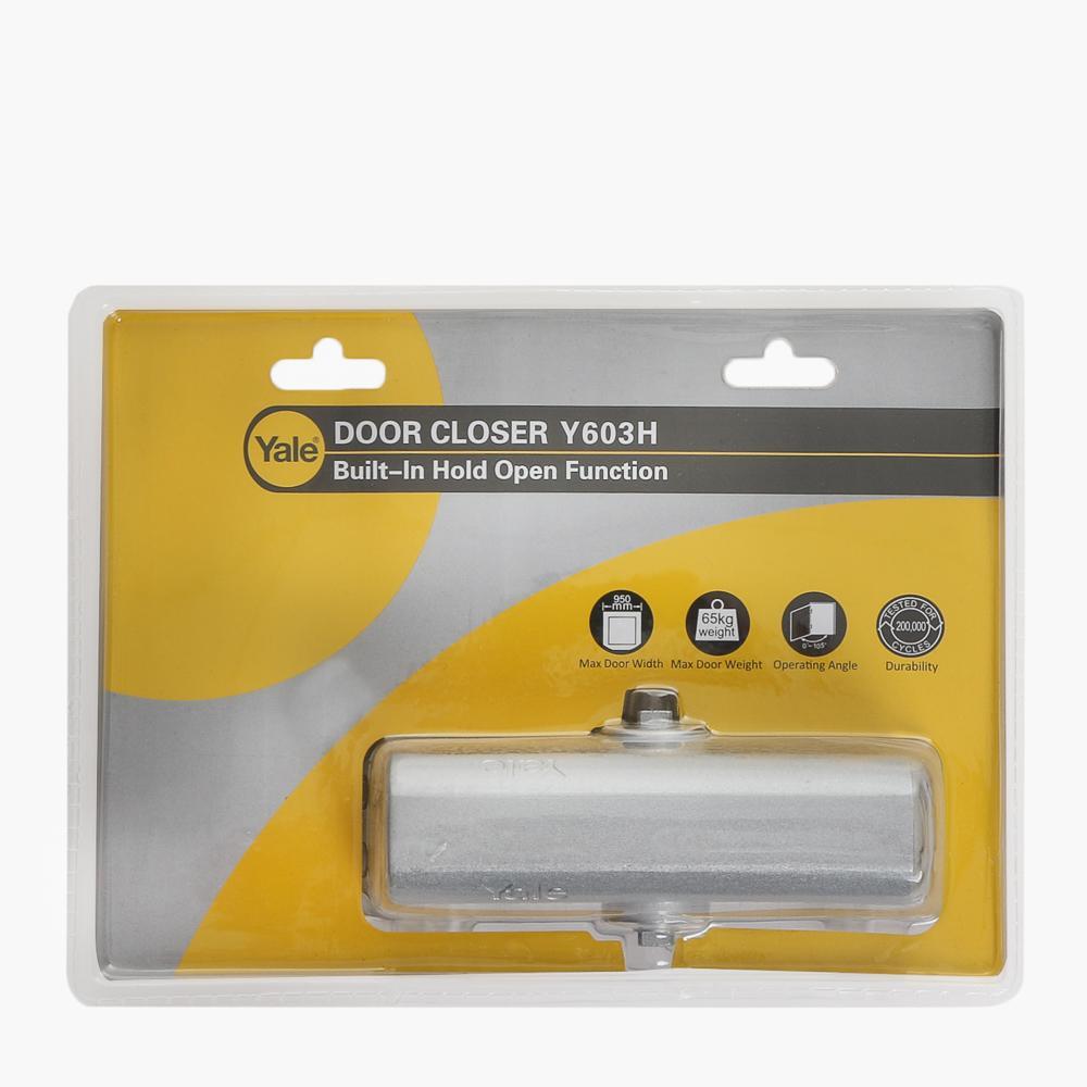 YALE Silver Finish Door Closer (Y603H)
