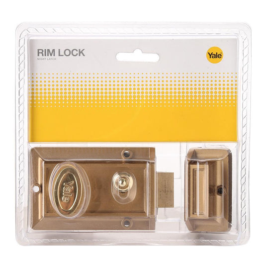 YALE Gold Lacquer Night Latch Rim Lock V78