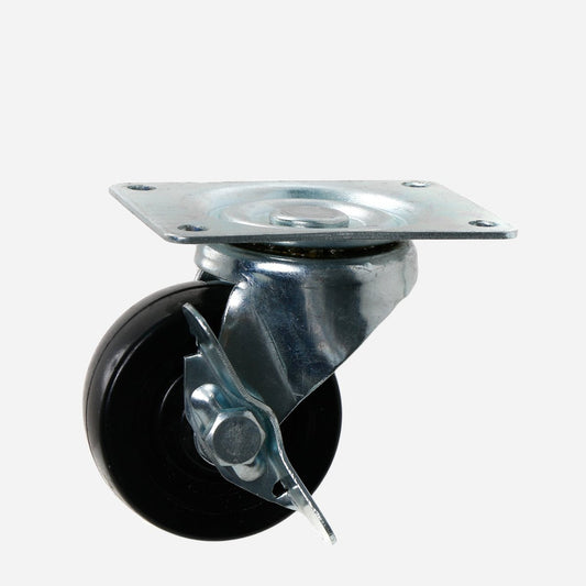 VIKING Rubber Caster Swivel with Brake 3"