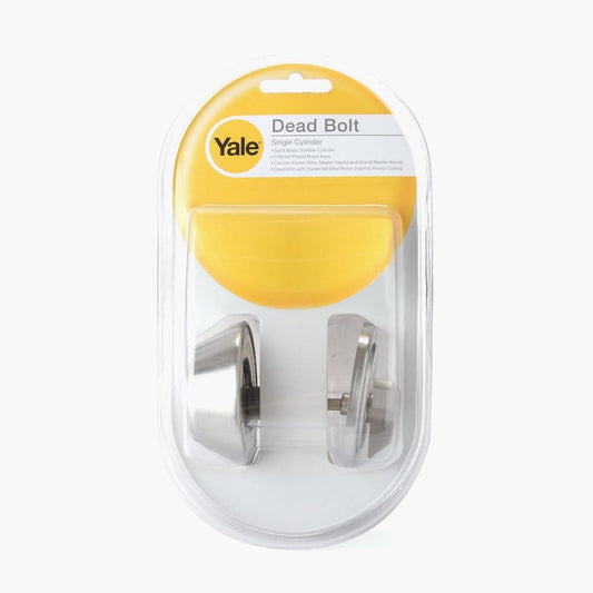 YALE Satin Stainless Steel Dead Bolt Single Cylinder 8111 US32D