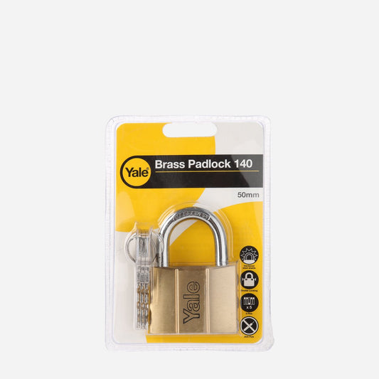 YALE 50mm Brass Padlock (V140 50)