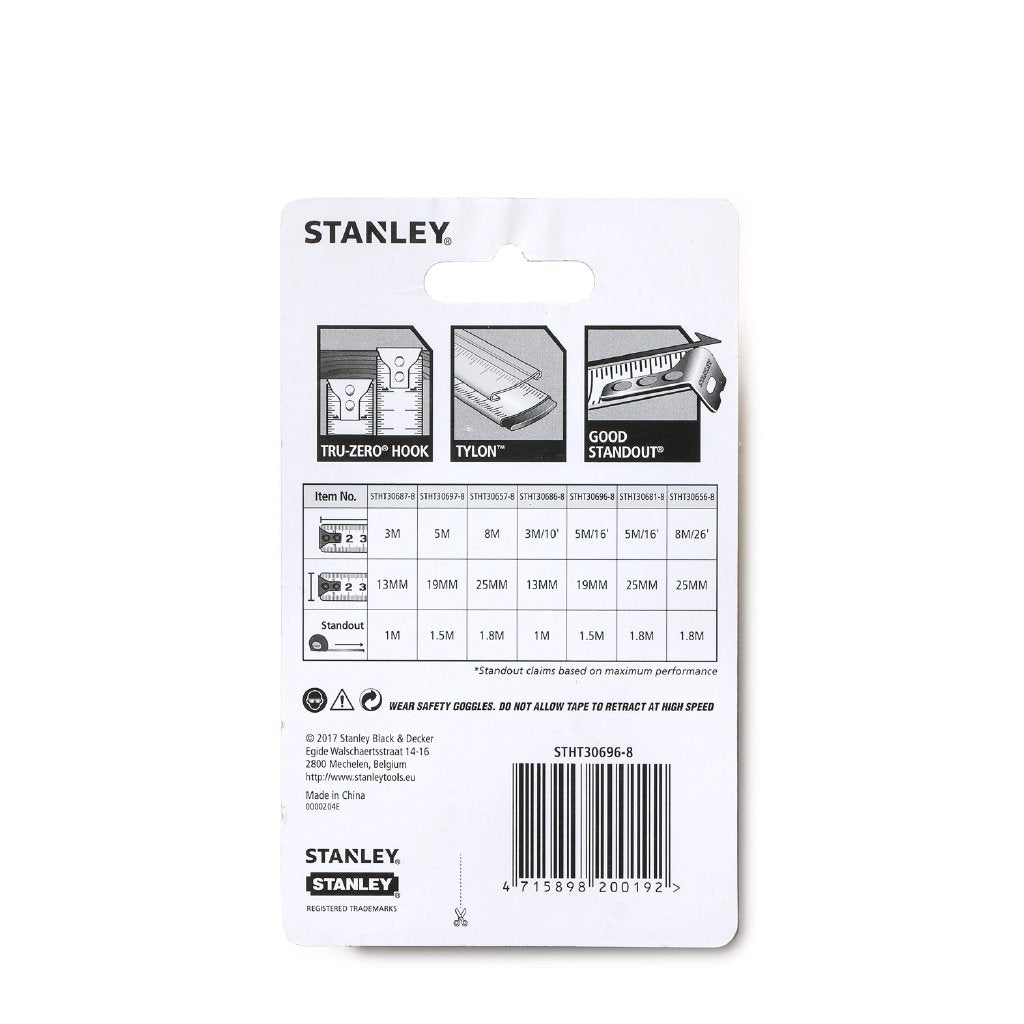 STANLEY 5m Tylon Measuring Tape