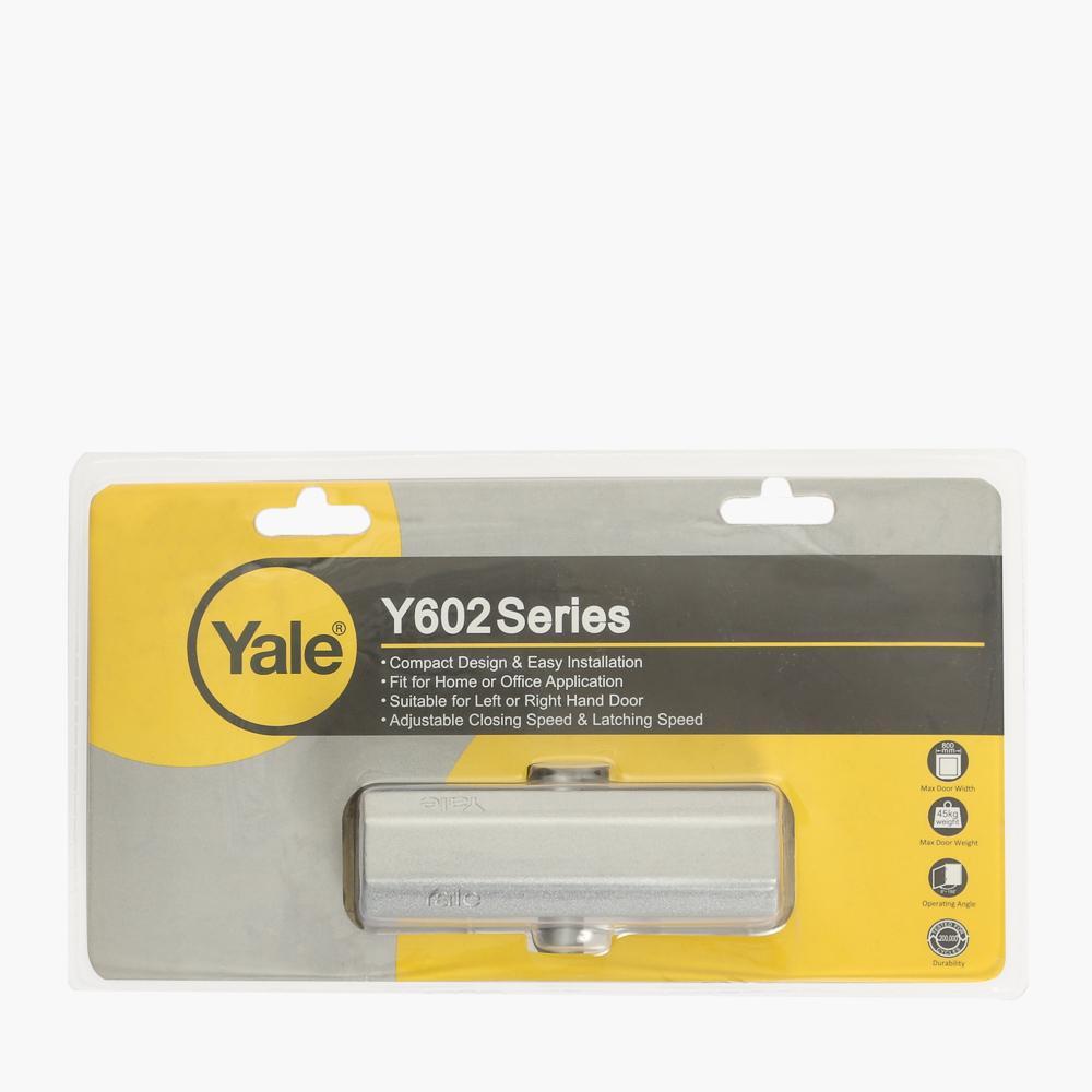 YALE Silver Finish Door Closer (Y602)