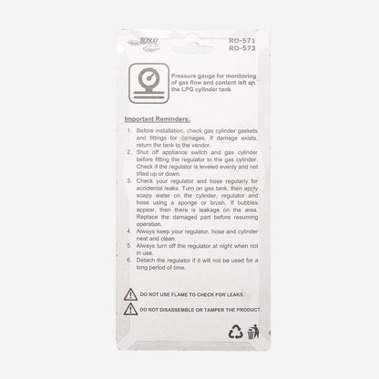 ROSCO Manila Gas Regulator with Gauge - Big (RO-573)