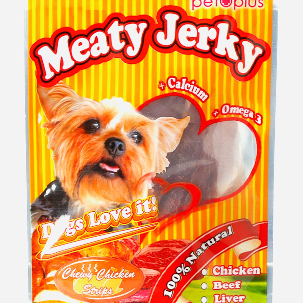 PETPLUS Meat Jerky Chewy Chicken Strips