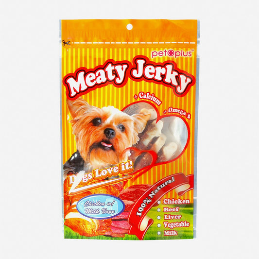 PETPLUS Meat Jerky Chicken with Milk Bone