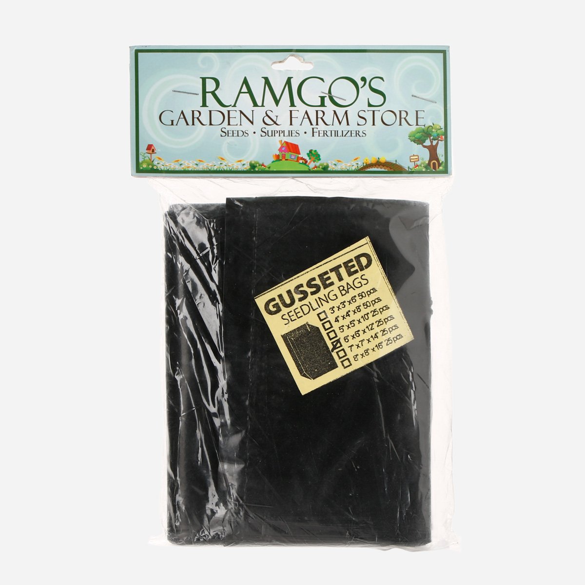 RAMGO Seedling Bag Gusseted 6x6x12x25pcs.
