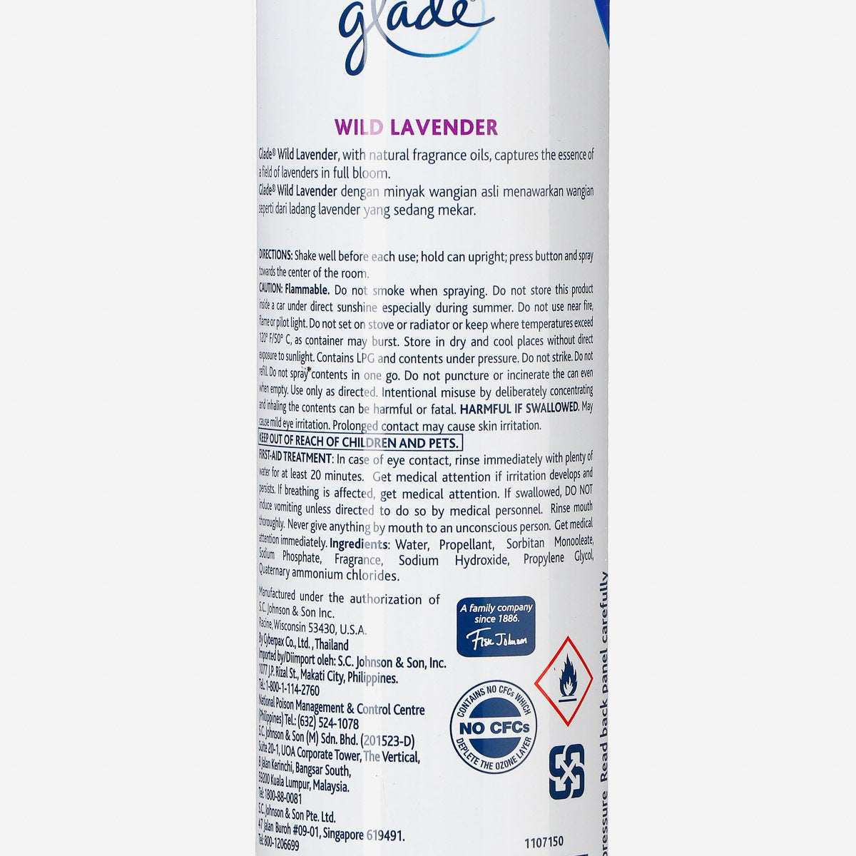 GLADE 320ml Wild Lavander 12/CS