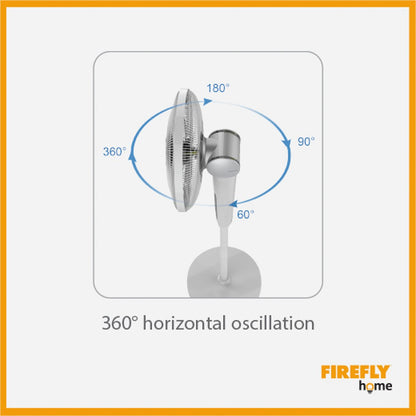FIREFLY Home Stand Fan with Multi-Angle Oscillation