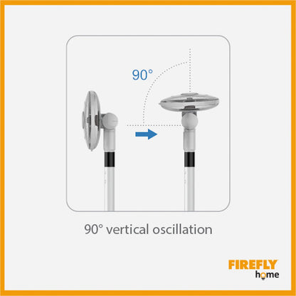 FIREFLY Home Stand Fan with Multi-Angle Oscillation