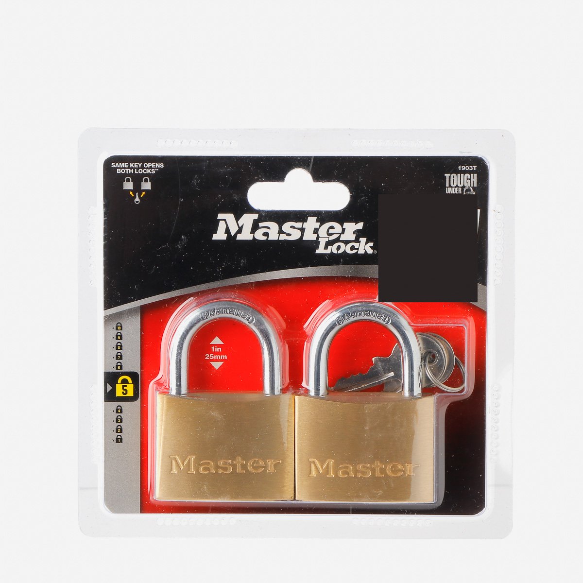 MASTER 50mm  2-Pack Solid Brass Padlock