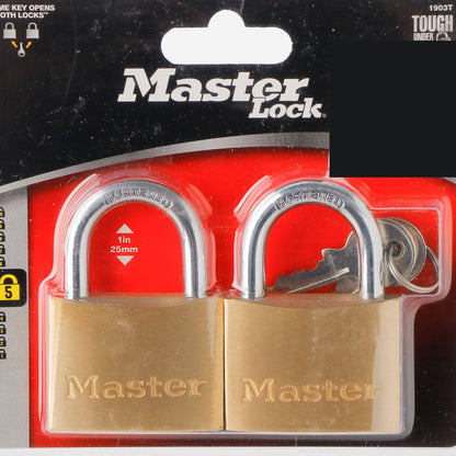 MASTER 50mm  2-Pack Solid Brass Padlock