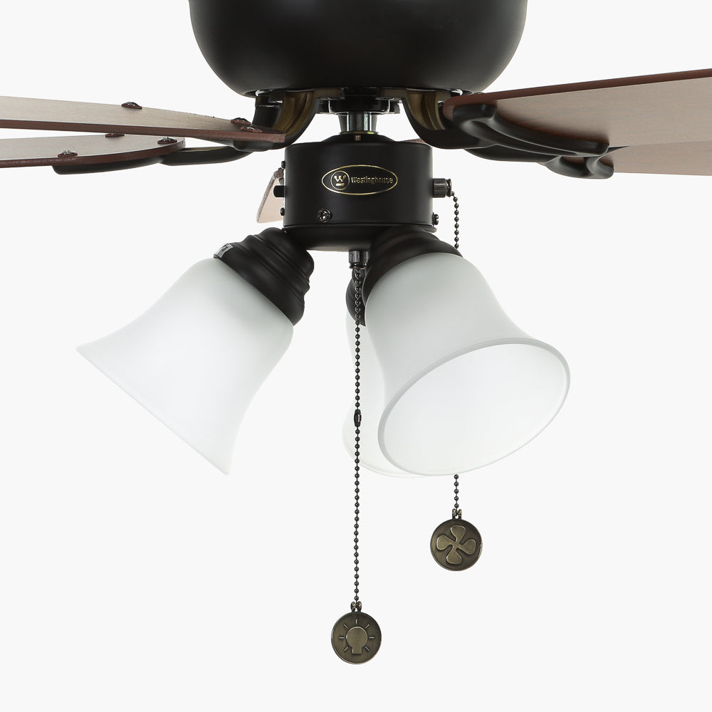 WESTINGHOUSE 42" Contempra Trio Indoor Ceiling Fan with Light Kit (78377)