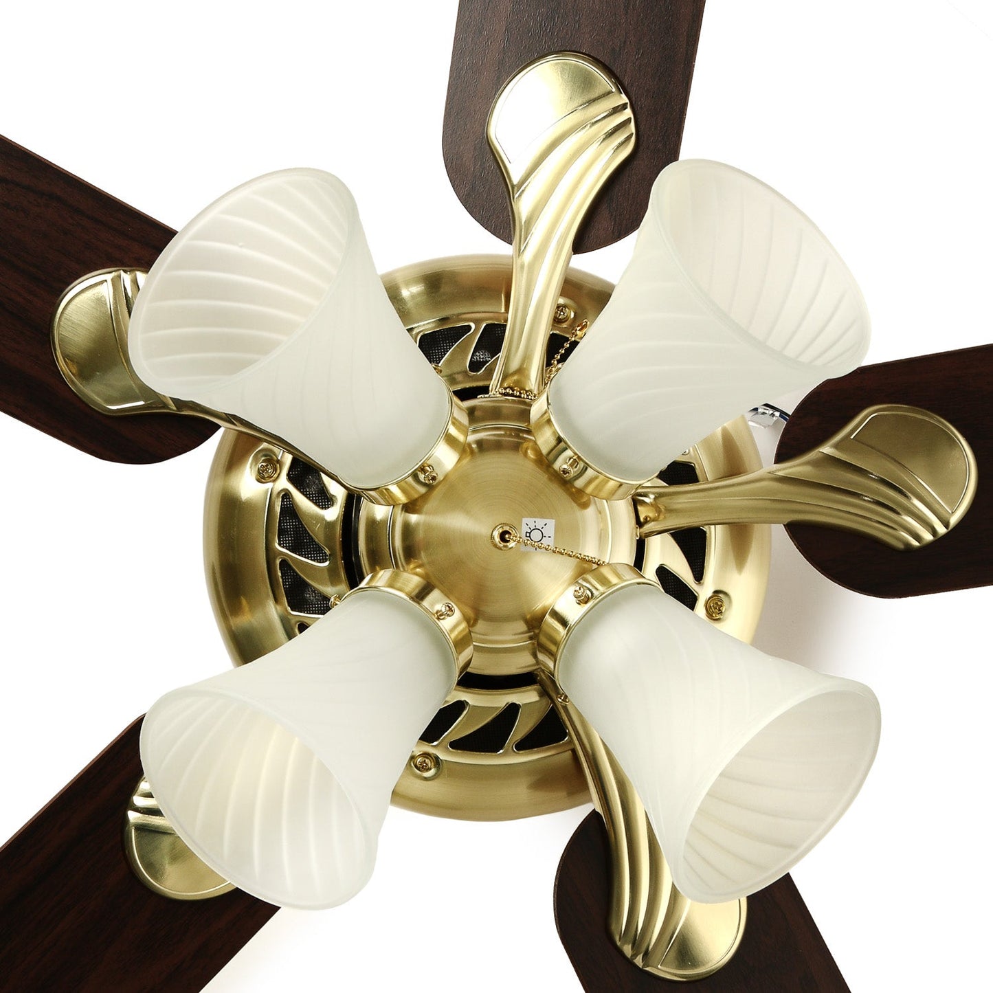 WESTINGHOUSE 52in./132cm Swirl Ceiling Fan -Light Maple/Walnut