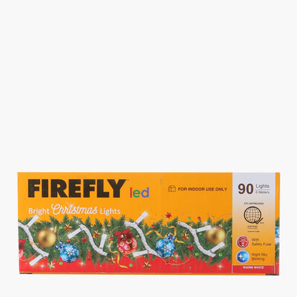 FIREFLY 6m 90LED Bright Blinking Christmas Lights - Warm White