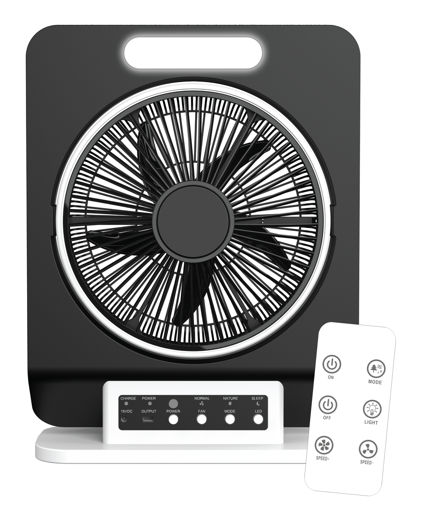 AKARI 50W Oscilating Box Fan Black (ARBF-5913)