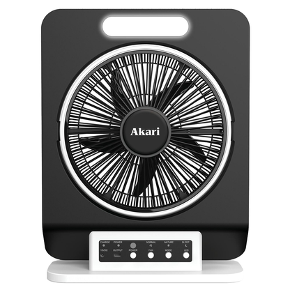 AKARI 50W Oscilating Box Fan Black (ARBF-5913)