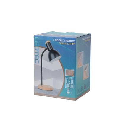 LEDTEC Nordic Table Lamp with Touch Control - Black