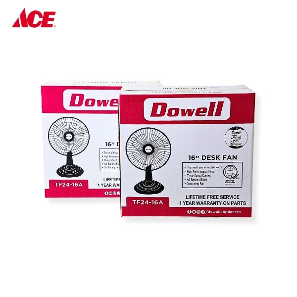 DOWELL 16" Desk Fan - Set of 2 (TF24-16A)