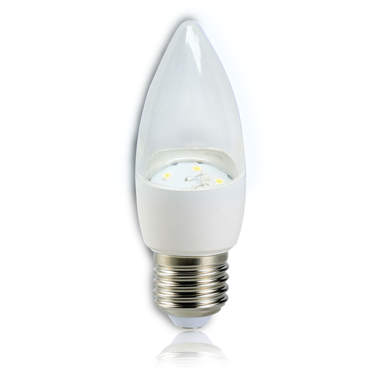 AKARI 7W Clear Candle Bulb 6500K Daylight 535 lumens