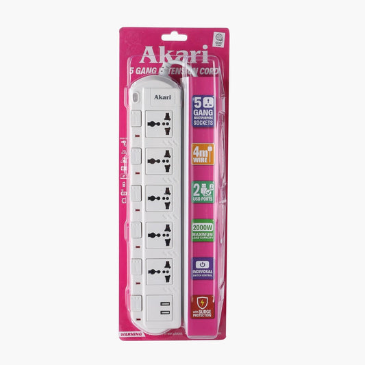 AKARI 5-Gang Extension Cord (AEC-923)
