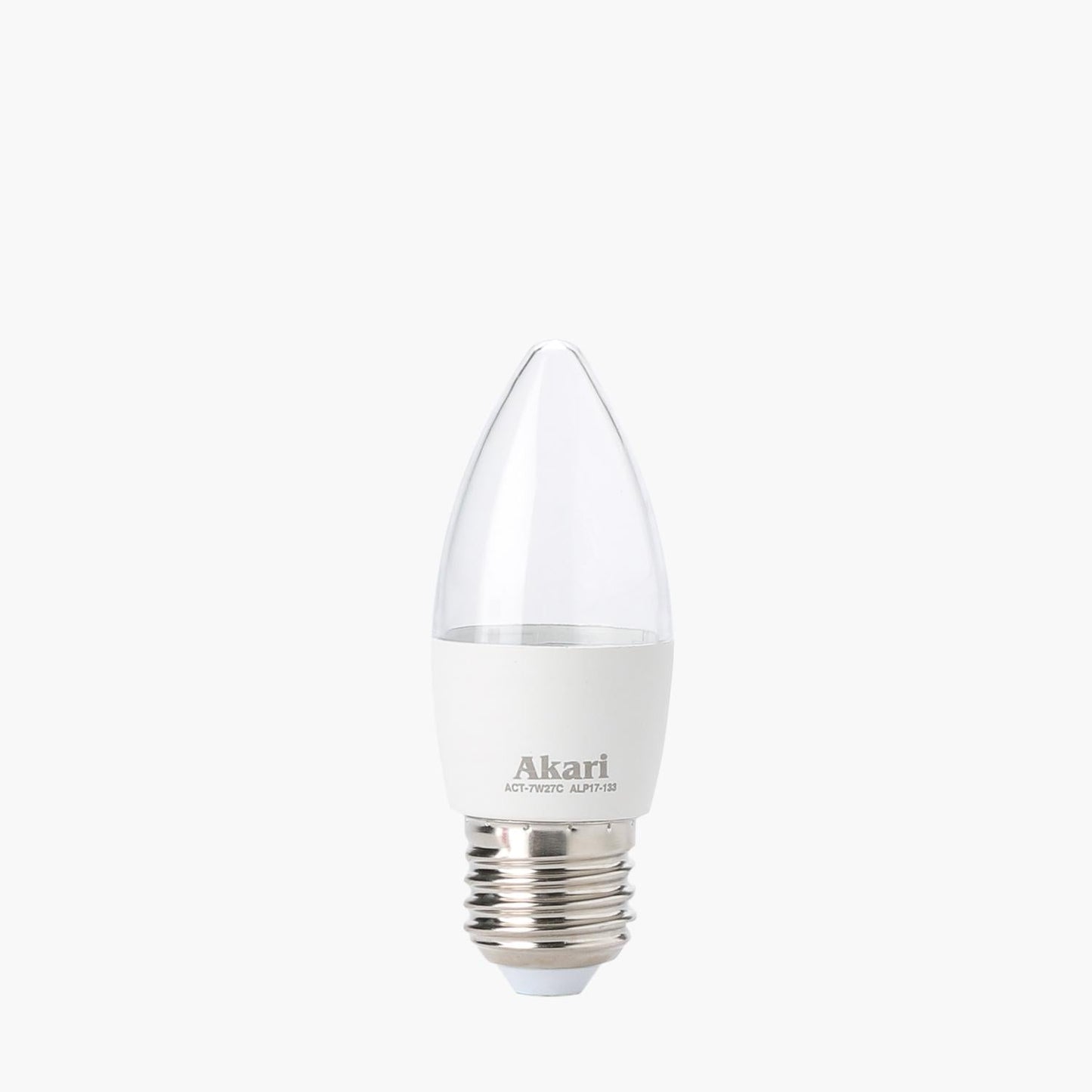 AKARI LED Clear Candle Bulb 7W Daylight E27