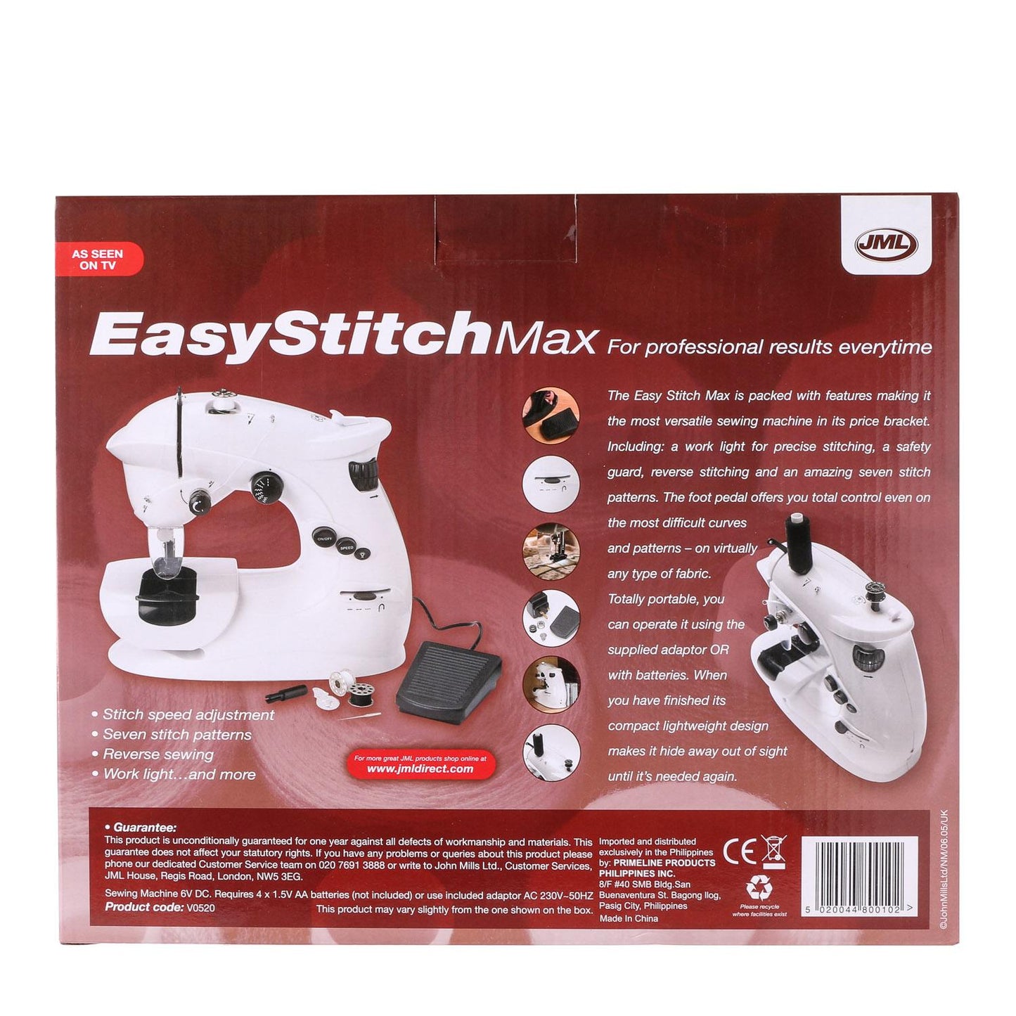 JML Easy Stitch Max Sewing Machine