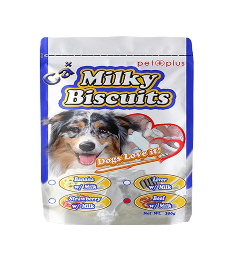 PETPLUS 200g Milky Biscuits Beef with Milk