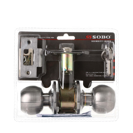 SOBO Stainless Steel Entrance Doorknob Lock Set (587SS)