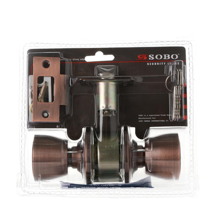 SOBO Stainless Steel Entrance Doorknob Lock Set