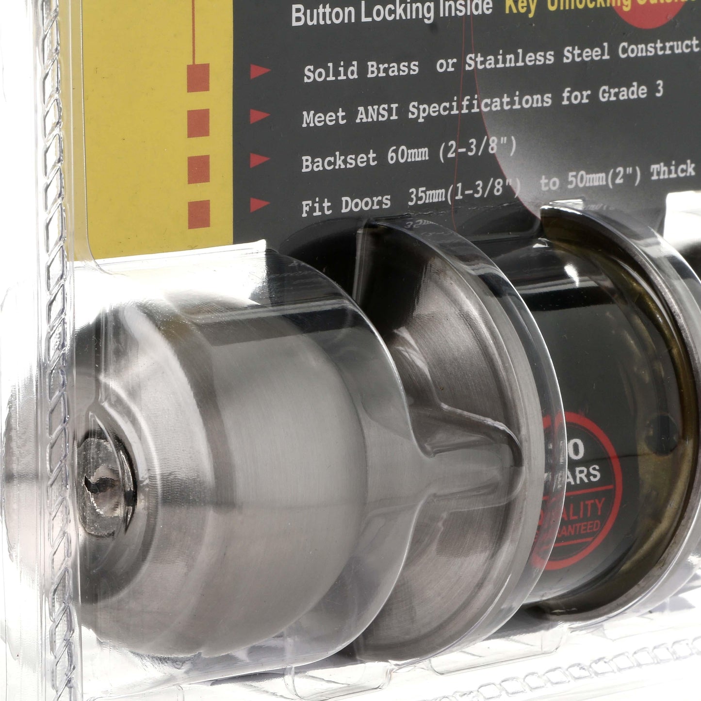SOBO Stainless Steel Entrance Doorknob Lock Set