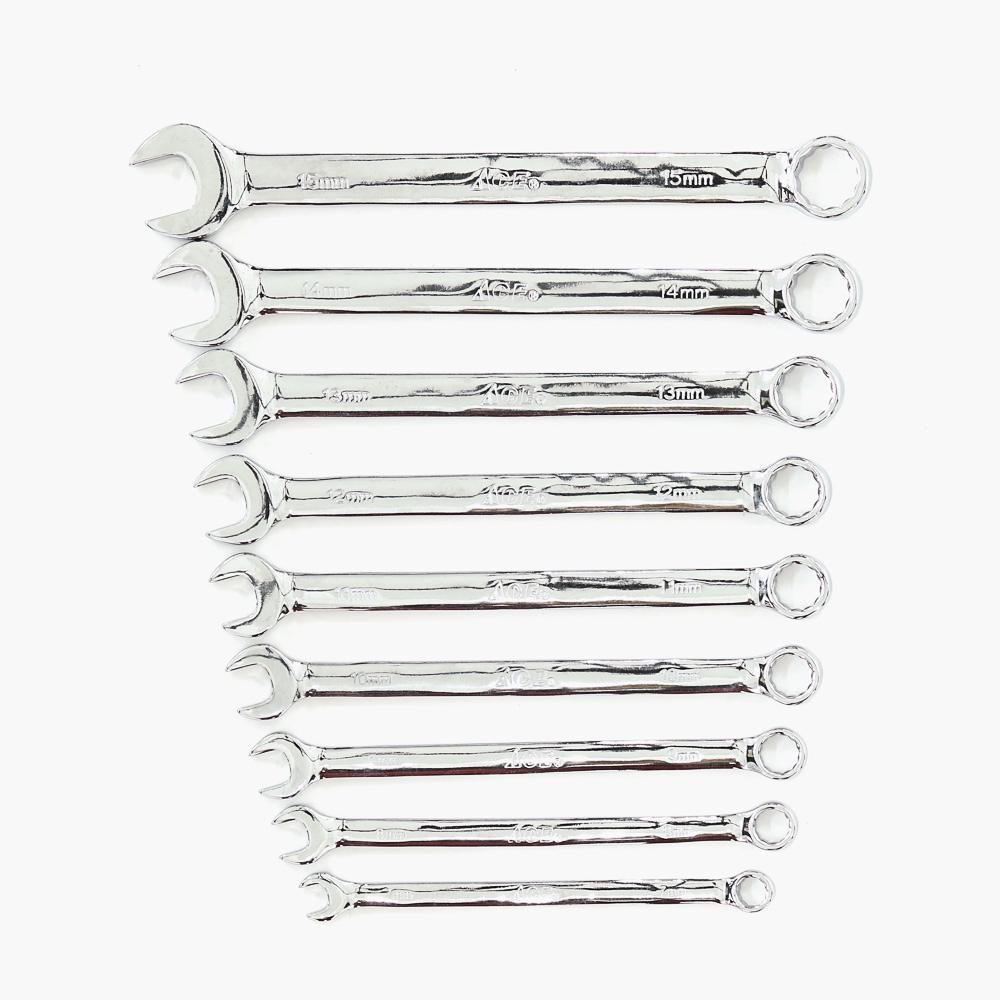 ACE 9-piece Combination Wrench Set