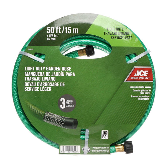 ACE 50ft.x5/8" Light Duty Garden Hose